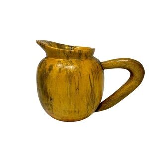 Vintage David Auld Hand Turned Wood Pitcher